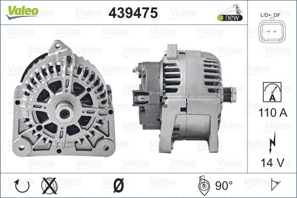 Valeo 439475 - Ģenerators adetalas.lv