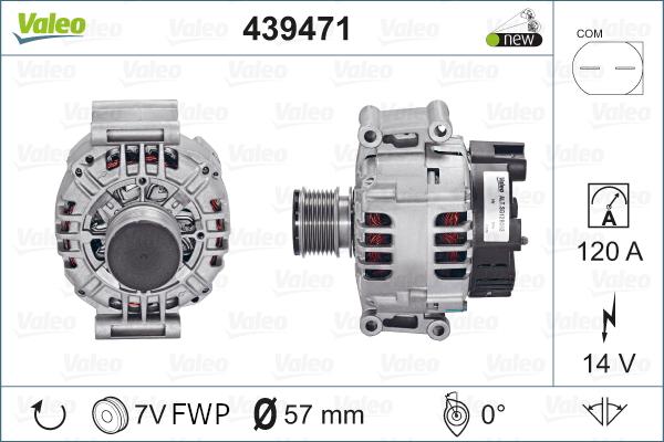 Valeo 439471 - Ģenerators adetalas.lv