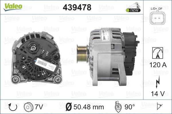 Valeo 439478 - Ģenerators adetalas.lv