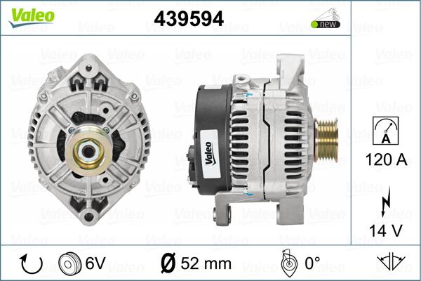 Valeo 439594 - Ģenerators adetalas.lv