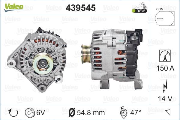 Valeo 439545 - Ģenerators adetalas.lv