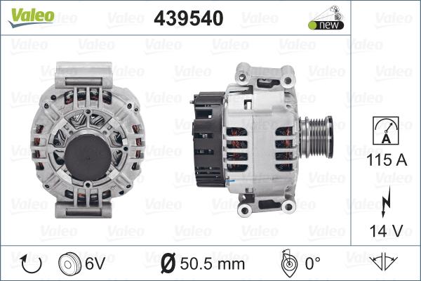 Valeo 439540 - Ģenerators adetalas.lv