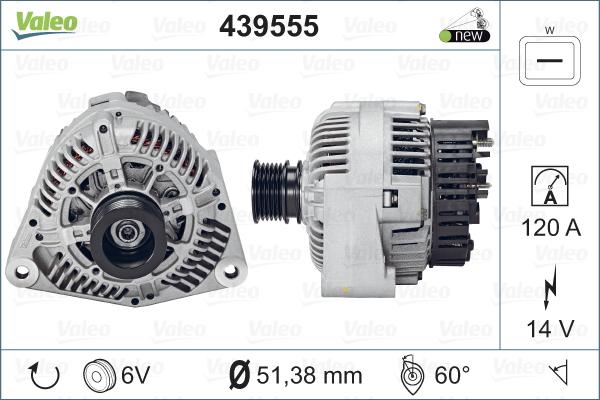 Valeo 439555 - Ģenerators adetalas.lv