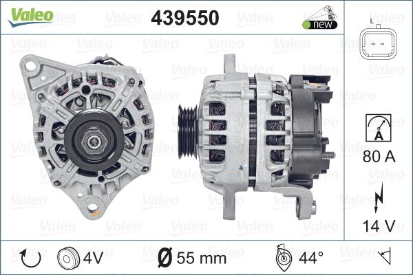 Valeo 439550 - Ģenerators adetalas.lv