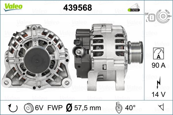 Valeo 439568 - Ģenerators adetalas.lv