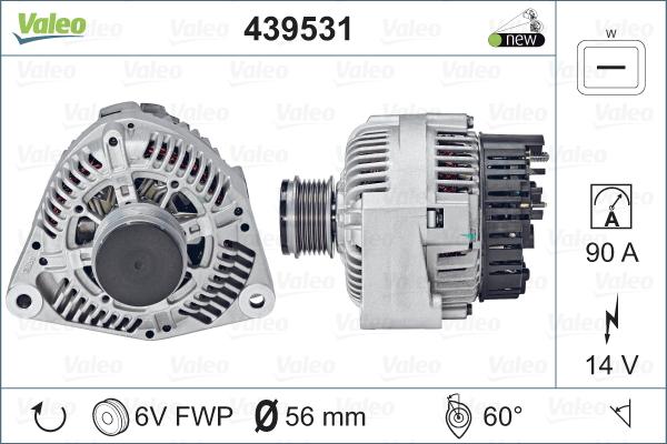 Valeo 439531 - Ģenerators adetalas.lv