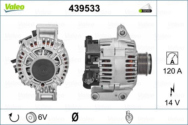 Valeo 439533 - Ģenerators adetalas.lv