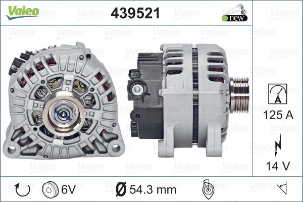 Valeo 439521 - Ģenerators adetalas.lv