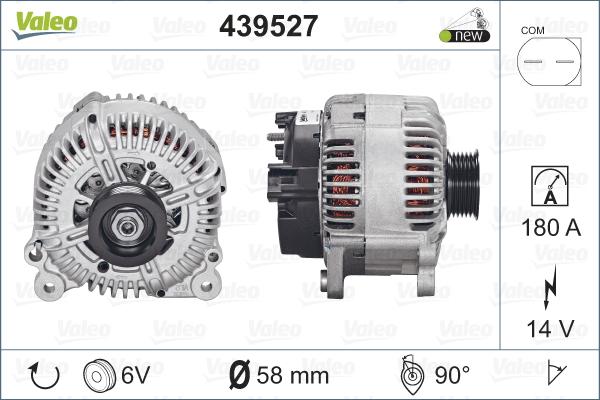 Valeo 439527 - Ģenerators adetalas.lv