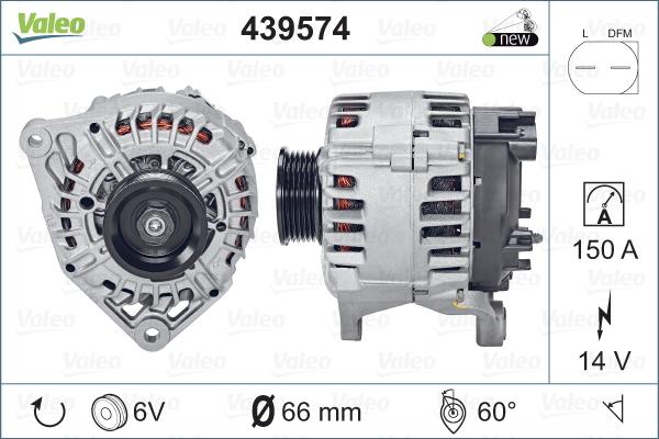 Valeo 439574 - Ģenerators adetalas.lv