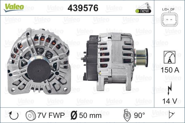 Valeo 439576 - Ģenerators adetalas.lv