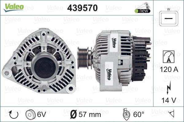 Valeo 439570 - Ģenerators adetalas.lv