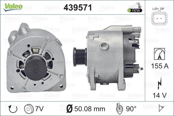 Valeo 439571 - Ģenerators adetalas.lv