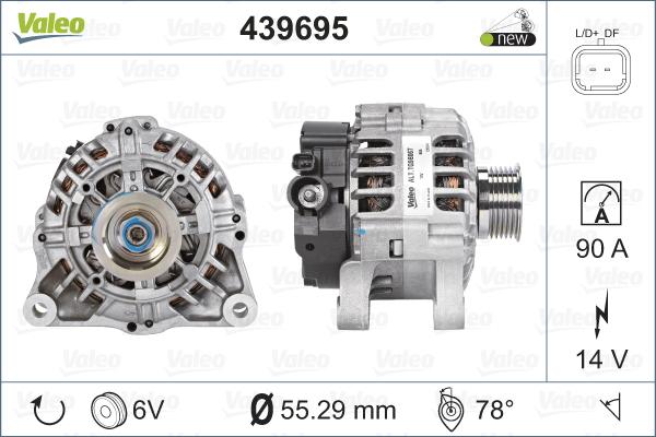 Valeo 439695 - Ģenerators adetalas.lv