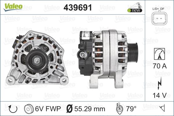 Valeo 439691 - Ģenerators adetalas.lv