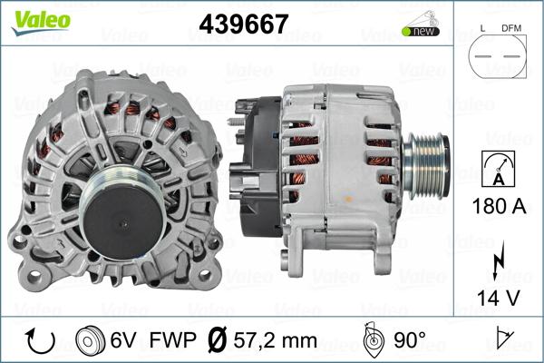 Valeo 439667 - Ģenerators adetalas.lv