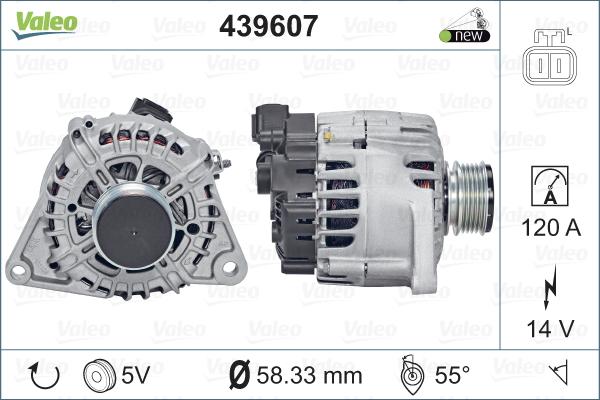 Valeo 439 607 - Ģenerators adetalas.lv