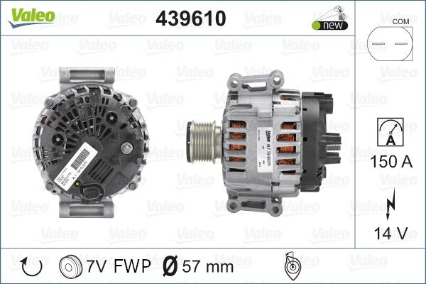 Valeo 439610 - Ģenerators adetalas.lv