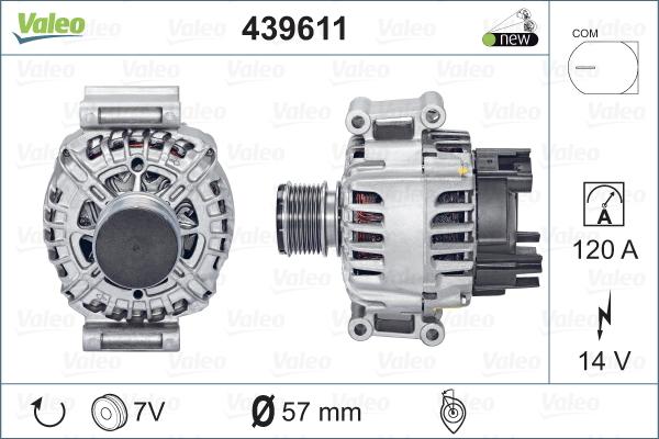 Valeo 439611 - Ģenerators adetalas.lv