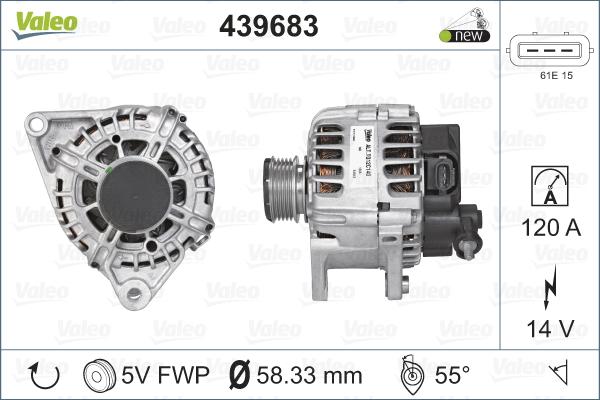 Valeo 439683 - Ģenerators adetalas.lv