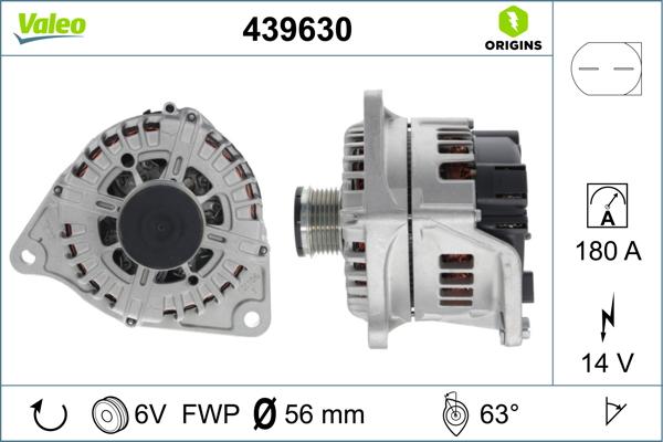 Valeo 439630 - Ģenerators adetalas.lv