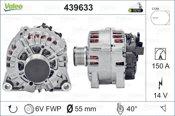 Valeo 439633 - Ģenerators adetalas.lv