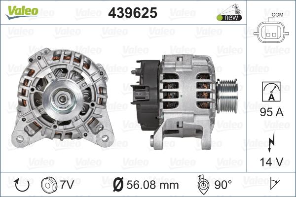 Valeo 439625 - Ģenerators adetalas.lv