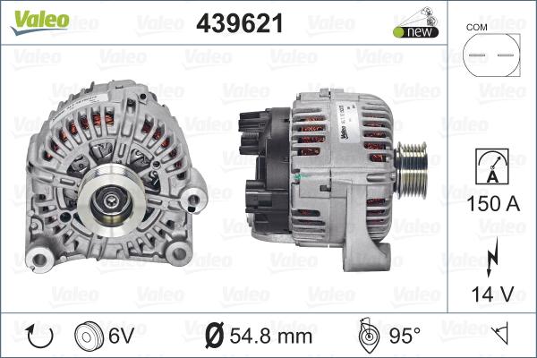 Valeo 439621 - Ģenerators adetalas.lv