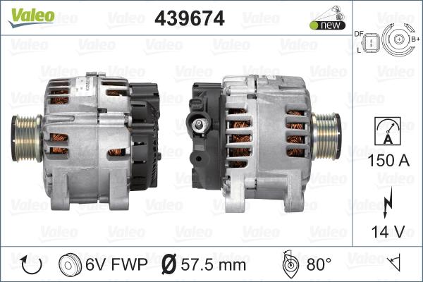 Valeo 439674 - Ģenerators adetalas.lv