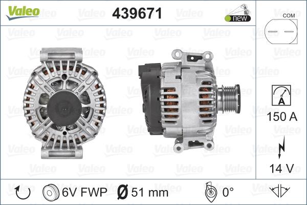 Valeo 439671 - Ģenerators adetalas.lv