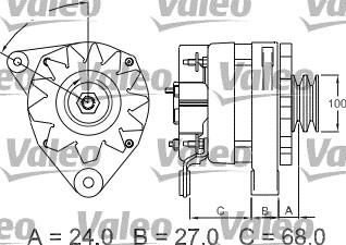 Valeo 439099 - Ģenerators adetalas.lv