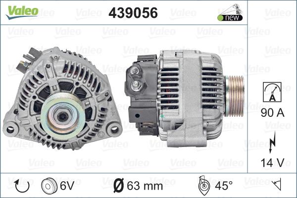 Valeo 439056 - Ģenerators adetalas.lv