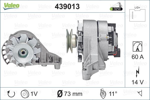 Valeo 439013 - Ģenerators adetalas.lv