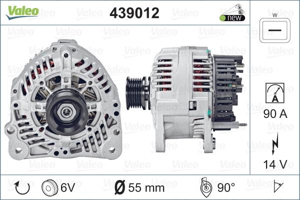 Valeo 439012 - Ģenerators adetalas.lv