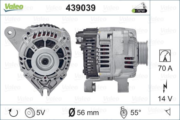 Valeo 439039 - Ģenerators adetalas.lv