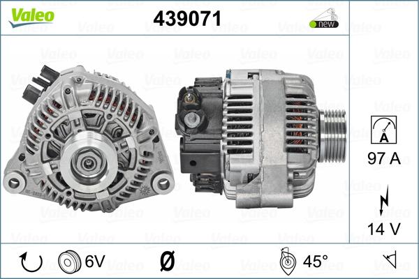 Valeo 439071 - Ģenerators adetalas.lv