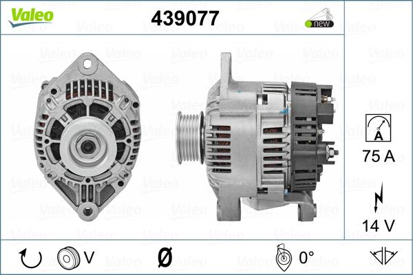 Valeo 439077 - Ģenerators adetalas.lv