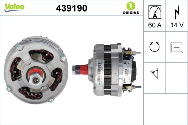 Valeo 439190 - Ģenerators adetalas.lv