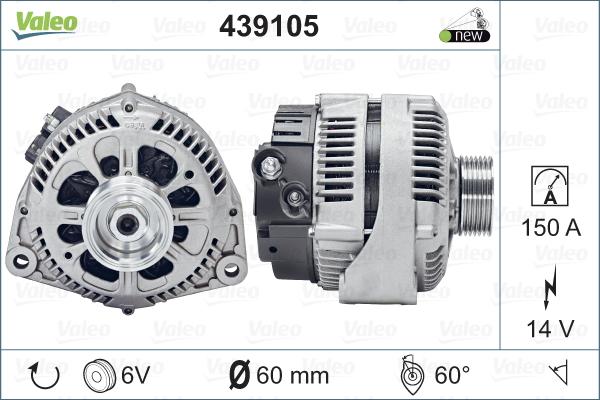 Valeo 439105 - Ģenerators adetalas.lv