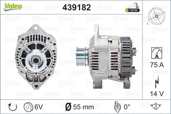 Valeo 439182 - Ģenerators adetalas.lv