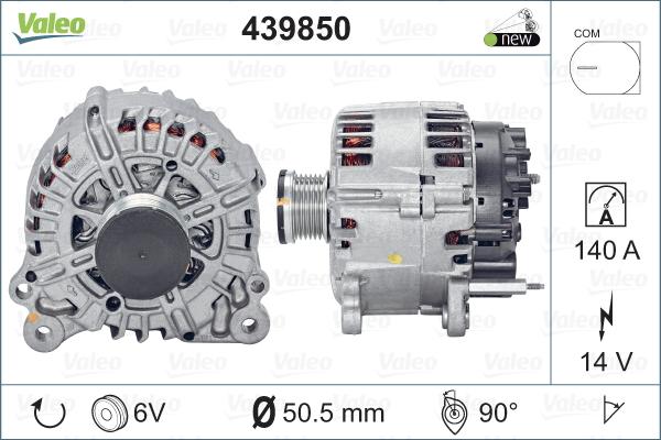 Valeo 439850 - Ģenerators adetalas.lv