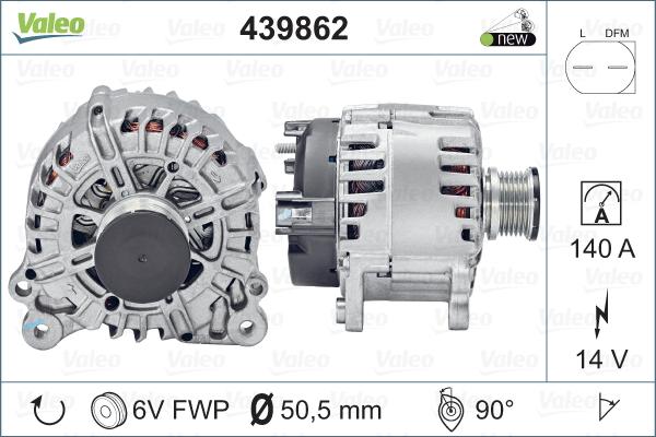 Valeo 439862 - Ģenerators adetalas.lv