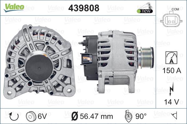 Valeo 439808 - Ģenerators adetalas.lv