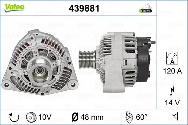 Valeo 439881 - Ģenerators adetalas.lv