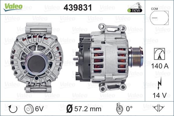 Valeo 439831 - Ģenerators adetalas.lv