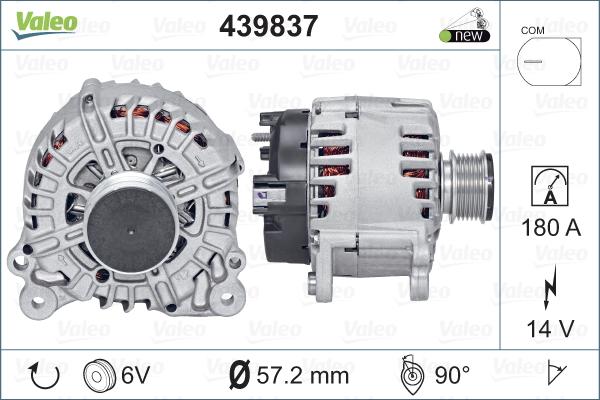 Valeo 439837 - Ģenerators adetalas.lv