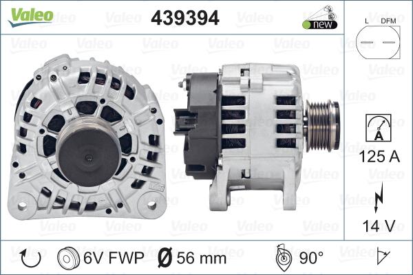 Valeo 439394 - Ģenerators adetalas.lv