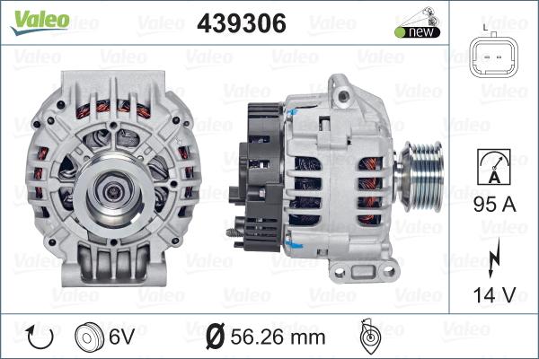 Valeo 439306 - Ģenerators adetalas.lv