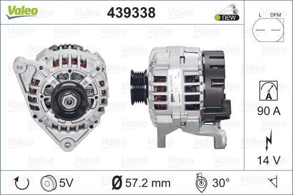 Valeo 439 338 - Ģenerators adetalas.lv