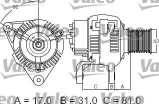 Valeo 439293 - Ģenerators adetalas.lv